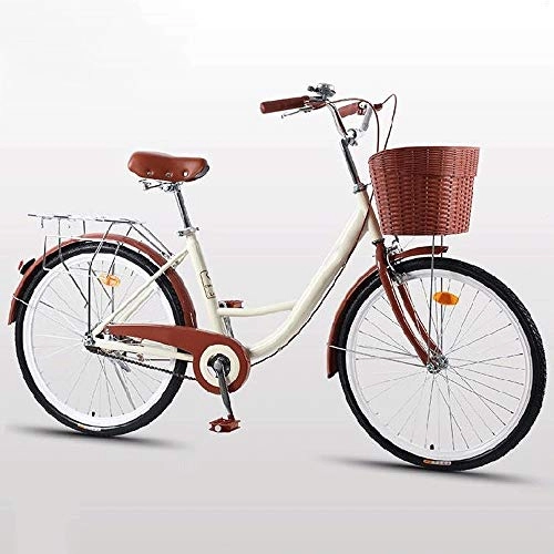 Comfort Bike : HELIn Bikes - with Basket Ultra Light Portable Lightweight Mini for Women Adult Alloy Folding City Bicycle Bike City Bicycle Casual Bicycle Comfort (Size : 20 inches)