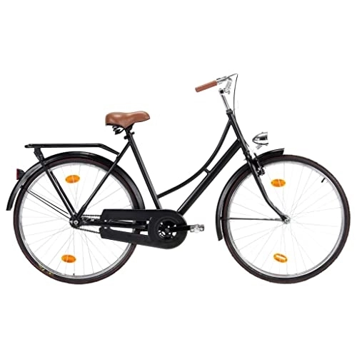 Comfort Bike : HollandDutch Bike 28 inch Wheel 57 cm Frame Female | Classic City Bicycle with Wide Wheels and Coaster Rear Brake Home Sporting Goods Outdoor Recreation Cycling Bicycles