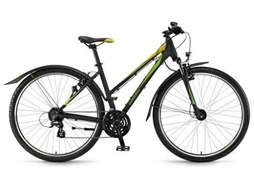 Comfort Bike : Hybrid Winora Belize 11'Ladies, Schwarz / Grn / Lime matt