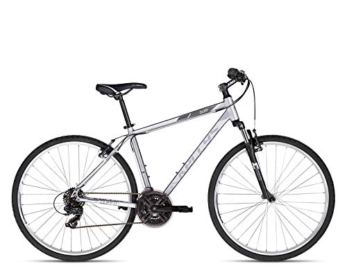 Comfort Bike : Kellys Cliff 10 21 Speed Cross Bike, Silver, 17 Zoll (43 cm)