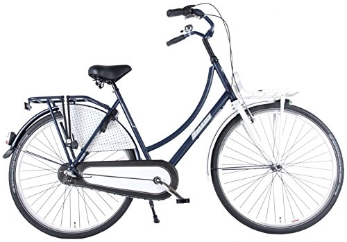 Comfort Bike : Kubbinga Women's Salutoni Urban Transport Shimano Nexus 3 Speed Ladies Bike, Matt Black / White, 28-Inch