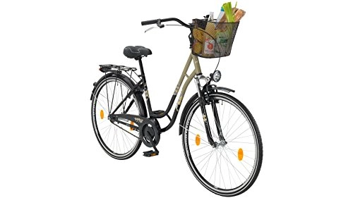 Comfort Bike : Leader Toury 28 Inch 48 cm Woman Coaster Brake Grey / Black