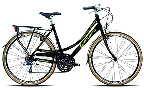 Comfort Bike : Legnano Cycle 301Ventimiglia, Women's City Bike, women's, 5L301N, black / green, 44
