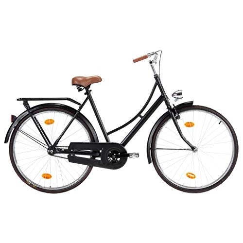 Comfort Bike : lyrlody Bike, Efficient Outdoor Bicycle Matt Black for Trip