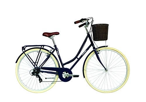 Comfort Bike : Martello Sutton - 7-Speed Ladies City Bike (Navy, 16")