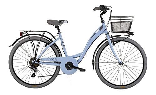 Comfort Bike : MBM 250 / 19, Agora' Mono 26' Acc 6V Unisex Adult, Blue A25, Single