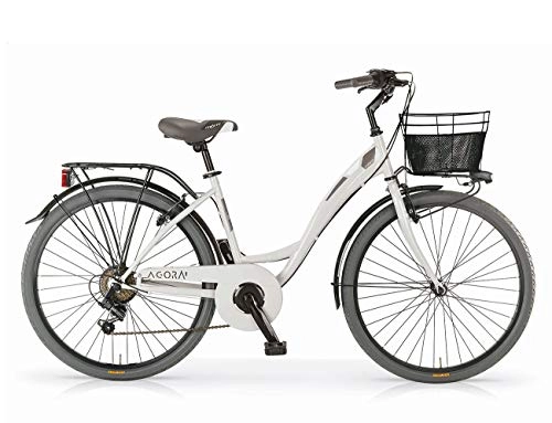 Comfort Bike : MBM 258 / 19, Agora' Mono 28' Acc 6V Unisex Adult, Ivory A11, One Size