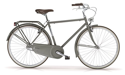 Comfort Bike : MBM Man Elegant City Bike 28 Inch Grey