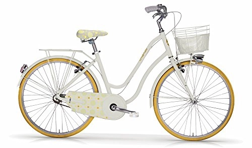 Comfort Bike : MBM Mima, Folding Bike Oldstyle Unisex Kids, Yellow A29, One Size