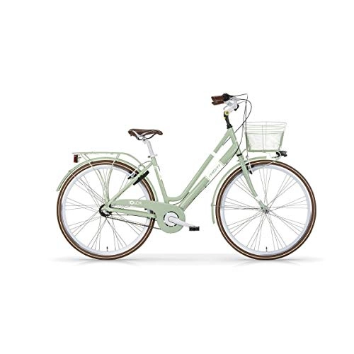 Comfort Bike : MBM Touch 28 Inch 50 cm Woman 3SP Rim Brakes Green
