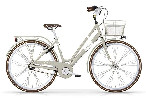 Comfort Bike : MBM Touch 28 Inch 50 cm Woman 3SP Rim Brakes Grey