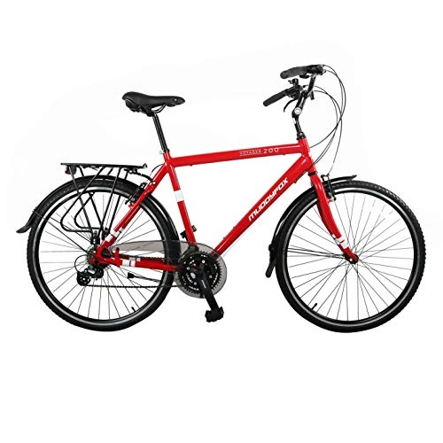 Comfort Bike : Muddyfox Mens Voyager 200 Bicycle Cycle Bike Velocipede 21 Speed Gears Black 700Wh / 19Fr