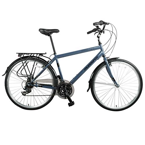 Comfort Bike : Muddyfox Unisex Voyager 100 City Bike Comfort Grey 700Wh / 19Fr
