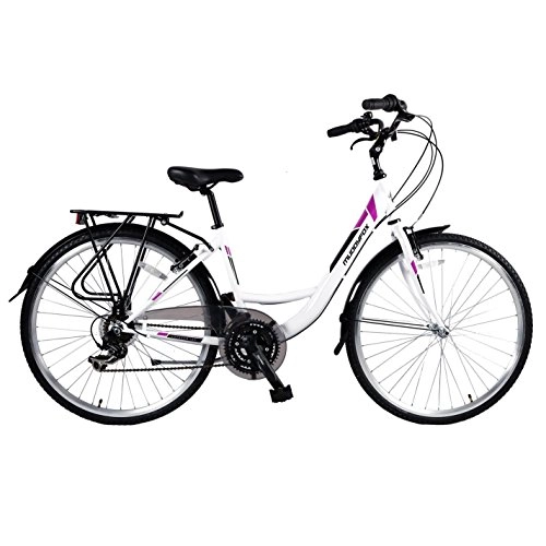 Comfort Bike : Muddyfox Womens Voyager 100 City Bike Comfort Grey 700Wh / 19Fr