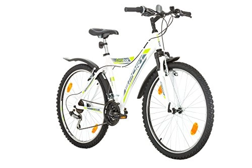 Comfort Bike : Multibrand Distribution 26 inch Hardtail Unisex Cool Look Sport Aluminium Frame 45 cm Shimano 18 - White (460)