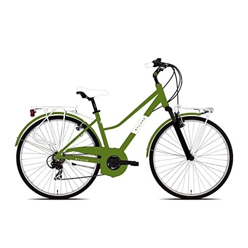 Comfort Bike : MYLAND City Bike Colle 28.1 28'' 60mm 21v Women Green Size M (Trekking)