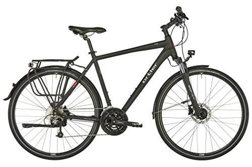 Comfort Bike : Ortler Chur Touring Bike black Frame Size 50cm 2018 Trekking Mens Bicycle