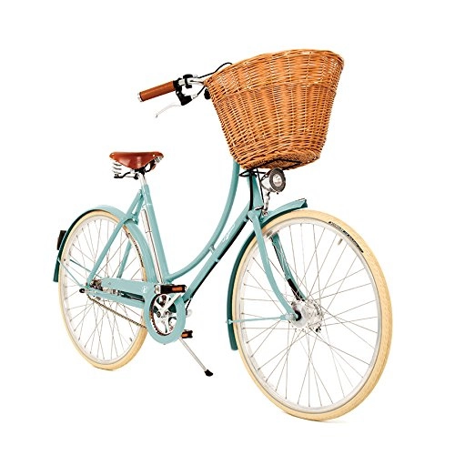 Comfort Bike : Pashley Britannia – Misses' Retro Style Bike. Elegant and light weight, fresh design for Curved Cycling – 5 Speed Gear Shift Frame 20 Red Beschwingt, Light, Refreshing, turquoise