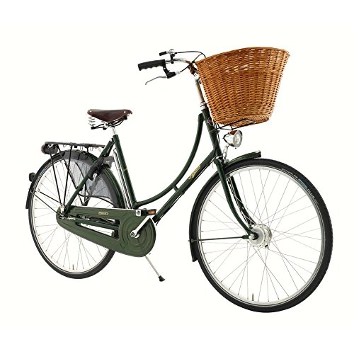 Comfort Bike : Pashley Princess Sovereign – Lady Bicycle Retro British Made Timeless Elegance – The Top For You – Shopping and is with – 8 Speed Hub Gear – Frame 22 Black Classic Retro Regal, Green