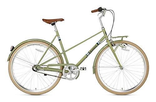 Comfort Bike : POPAL Capri N3 28 Inch 50 cm Woman 3SP Coaster Brake Green