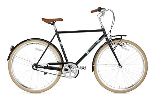 Comfort Bike : POPAL Capri N3 28 Inch 61 cm Men Coaster Brake Black