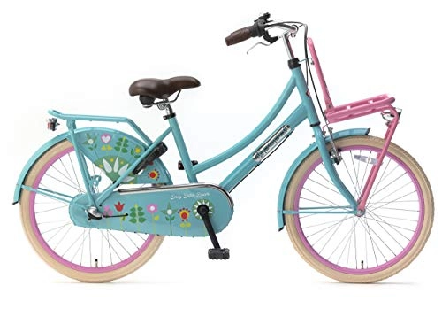Comfort Bike : POPAL Daily Dutch Basic+ 22 Inch 36 cm Girls 3SP Coaster Brake Turquoise
