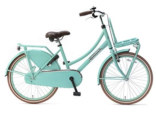 Comfort Bike : POPAL Daily Dutch Basic 22 Inch 36 cm Girls Coaster Brake Matte Green