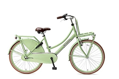Comfort Bike : POPAL Daily Dutch Basic+ 24 Inch 42 cm Girls 3G Backpedal Brake Green