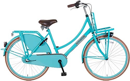 Comfort Bike : POPAL Daily Dutch Basic 26 Inch 46 cm Girls 3SP Coaster Brake Light blue
