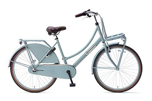 Comfort Bike : POPAL Daily Dutch Basic+ 26 Inch 46 cm Girls 3SP Coaster Brake Matte blue