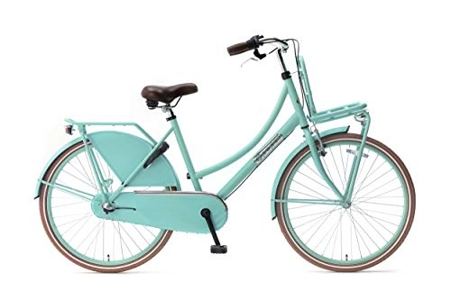 Comfort Bike : POPAL Daily Dutch Basic+ 26 Inch 46 cm Girls 3SP Coaster Brake Matte Green