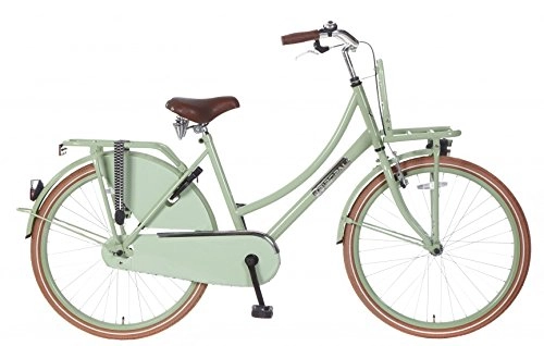 Comfort Bike : POPAL Daily Dutch Basic 26 Inch 46 cm Girls Coaster Brake Green