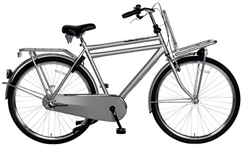 Comfort Bike : POPAL Daily Dutch Basic+ 28 Inch 50 cm Men 3SP Coaster Brake Grey