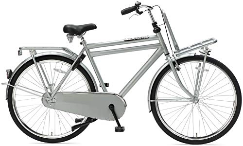 Comfort Bike : POPAL Daily Dutch Basic 28 Inch 50 cm Men Coaster Brake Grey