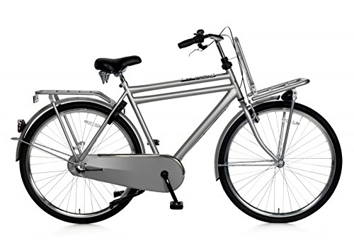 Comfort Bike : POPAL Daily Dutch Basic+ 28 Inch 57 cm Men 3SP Coaster Brake Grey