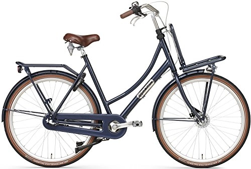 Comfort Bike : POPAL Daily Dutch Prestige N3 RB 28 Inch 57 cm Woman 3SP Roller brakes Dark Blue