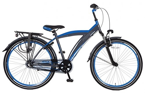 Comfort Bike : POPAL Kicks 26 Inch 43 cm Boys 3SP Coaster Brake Blue / Grey
