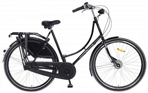 Comfort Bike : POPAL N7 RB ND 28 Inch 57 cm Woman 7SP Roller brakes Black