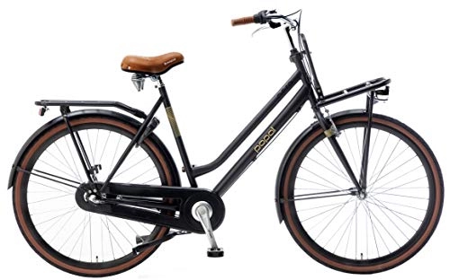 Comfort Bike : POPAL Nera ND 28 Inch 50 cm Woman 3SP Coaster Brake Matte black