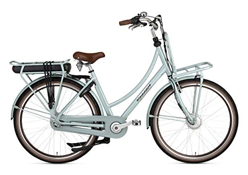 Comfort Bike : POPAL Prestige-E 28 Inch 50 cm Woman 3SP Roller brakes Green