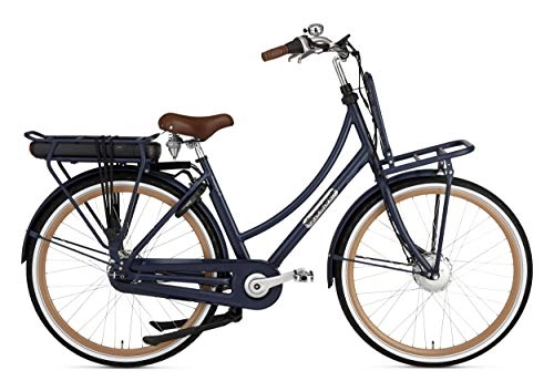 Comfort Bike : POPAL Prestige-E 28 Inch 50 cm Woman 7SP Roller brakes Dark Blue