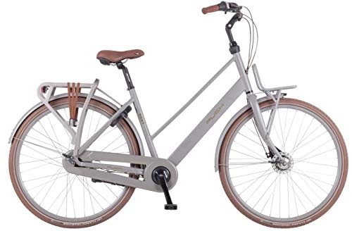 Comfort Bike : Puch Beat-S 28 Inch 55 cm Woman 7SP Roller brakes matte silver