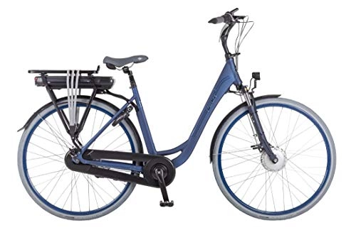 Comfort Bike : Puch E-Ambient 28 Inch 45 cm Woman 7SP Roller brakes Blue