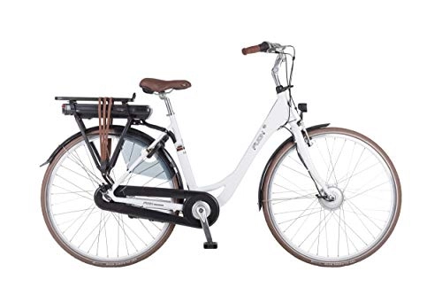 Comfort Bike : Puch E-Ballad 28 Inch 45 cm Woman 7SP Roller brakes White