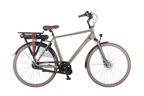 Comfort Bike : Puch E-Ballad 28 Inch 55 cm Men 7SP Roller brakes Brown