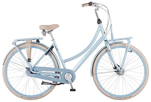 Comfort Bike : Puch Rock-S 28 Inch 45 cm Woman 7SP Roller brakes Ice Blue