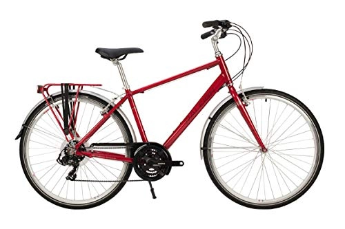 Comfort Bike : Raleigh Pioneer Tour 23" Mens 700C 21SPD Bicycle Red