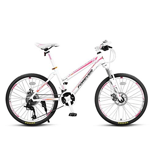 Comfort Bike : Road Bike Adult Children Convenient Ultra-light Leisure Bicycle Suitable for City Commuting To Work, Pink