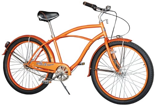 Comfort Bike : Rule Men's Horatio Supreme Cruiser Bike - Mandarin, 18.5 Inch