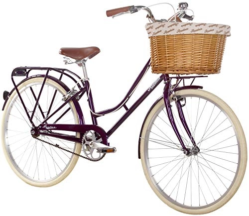 Comfort Bike : Ryedale Harper 26" Wheel Ladies Single Speed Traditional Bike Blackcurrant 19